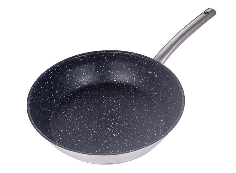 Michelino Ilias Koekenpan 24cm - RVS Pan - Geschikt voor alle warmtebronnen - Zilver