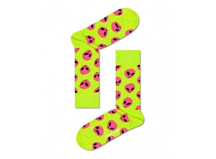 Happy Socks Alien sokken Maat 36-40 Geel 1 Paar