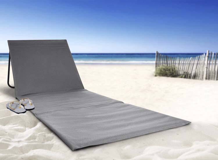 Intimo Strandmat - 1 Stuks - Grijs - 100x51x41cm - strand stoel