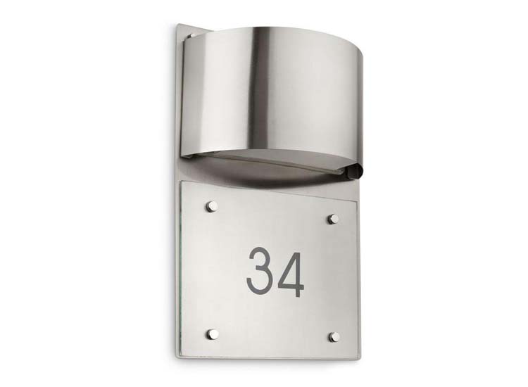 Profile Wandlicht Huisnummer Pli-556 - 23 x 11,5 x 33 cm