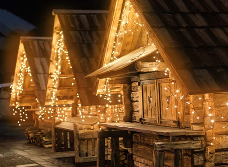 Luksus™ LED gordijn - ijspegel verlichting - 30 meter - 1.440 LED lampjes Extra warm wit + Koud wit
