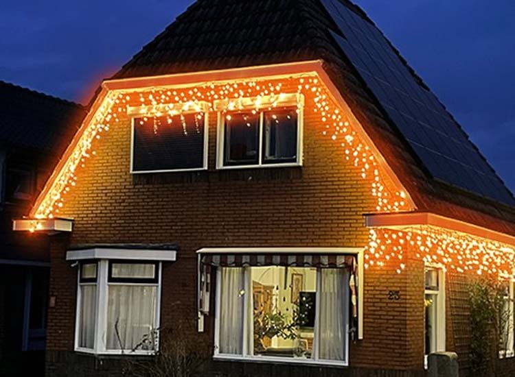 Luksus™ LED gordijn - ijspegel verlichting - 10.6 m + 10 m snoer