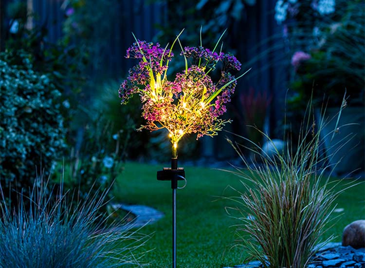 Hi Solar LED Tuinlamp Prikspot bloem Tuinverlichting Zonne-energie