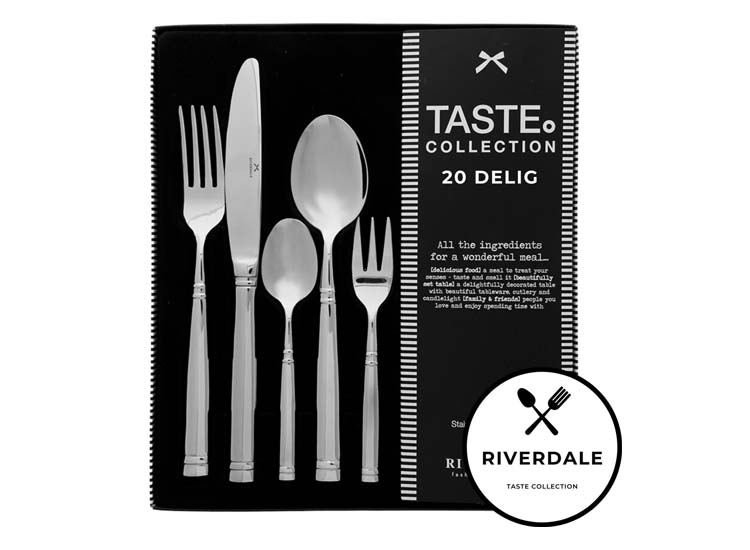 DealDonkey Riverdale Pure Bestekset - 20-delig - RVS aanbieding