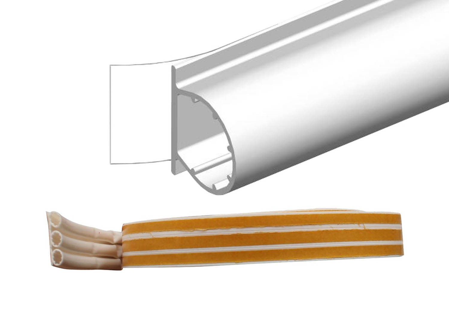 Ellen Tochtband - Kunststof - 9 x 7 mm x 6 m - Wit