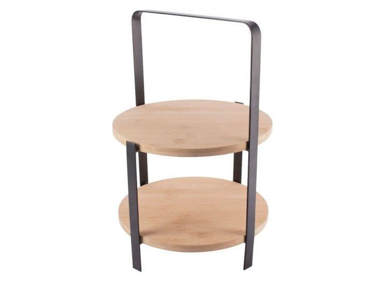 Gusta Etagere Serveertoren Bamboe 2 laags ∅27 x 39 cm