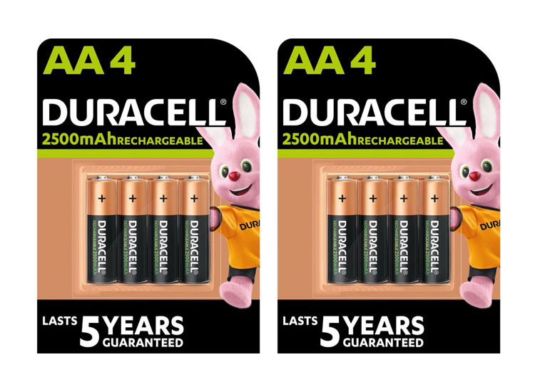 Duracell Rechargeable AA 2500mAh batterijen oplaadbare batterijen 8 stuks