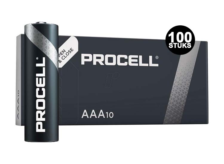 100 Duracell procell AAA batterijen