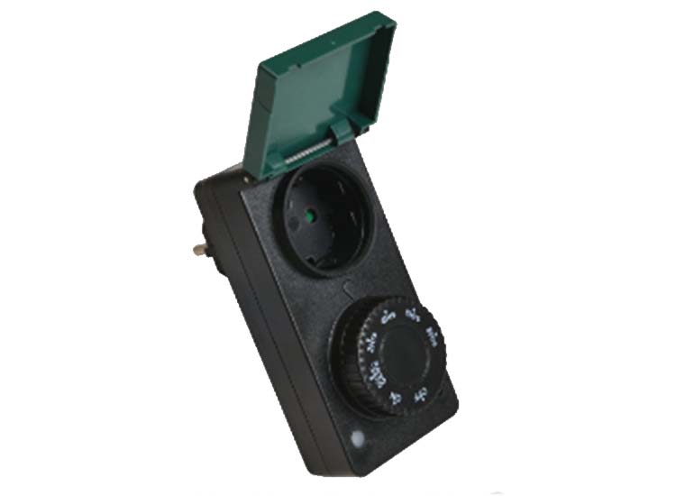 HeiTech Stopcontact timer voor buiten - Schakelklok - Tijdschakelaar - Zwart