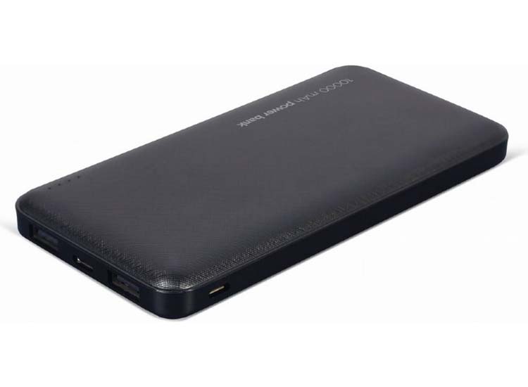 Gembird powerbank - 10.000 mAh - zwart - PB10-02