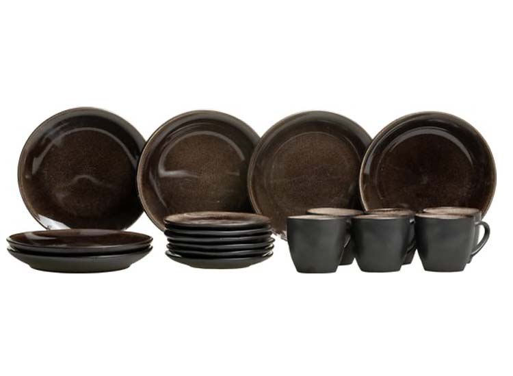 Studio Tavola Koffieset Dark Brown 18-Delig