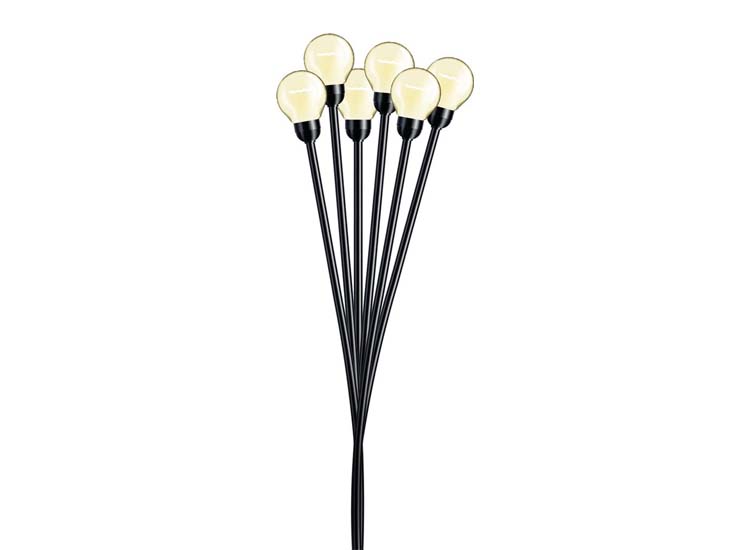 FlinQ Tiara - Solar tuinverlichting - 2-pack - Zwart