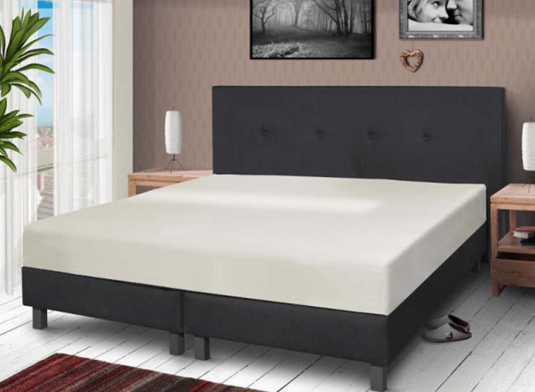 Hotel Home Collection Matras Molton-Stretch Wit 160-180x200