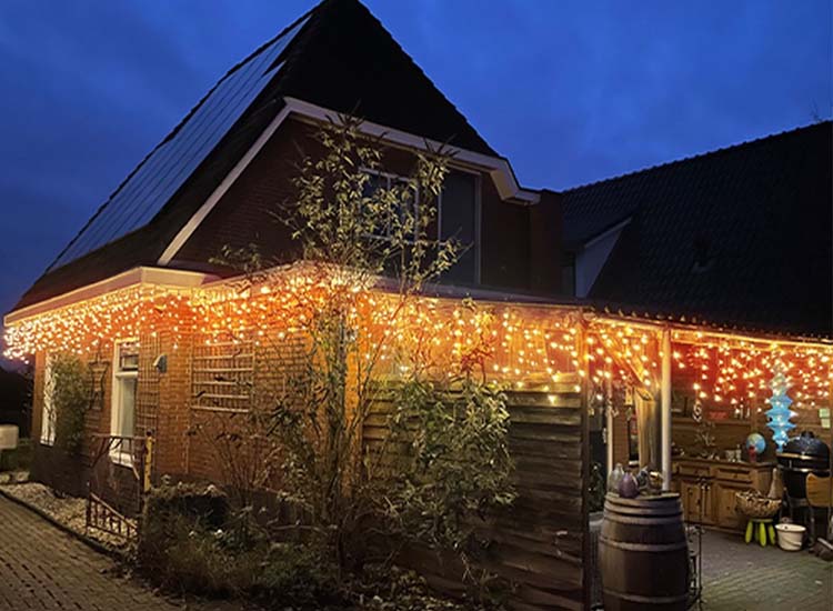 Luksus LED gordijn - ijspegel Kerstverlichting - 960 LED lampjes - 20m +10m snoer
