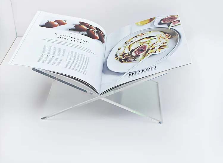 FEDEC boekenstandaard - Acryl - Transparant - 28x15.5x15.5cm