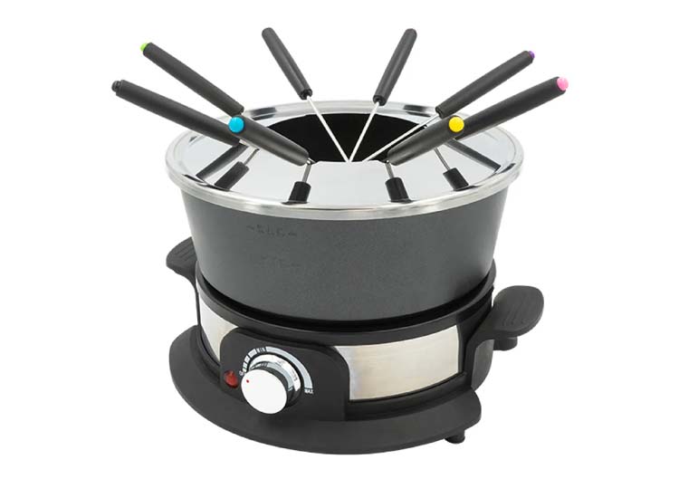 Michelino fonduepan 2L -1300W - Inclusief stokjes - Voor 8 personen