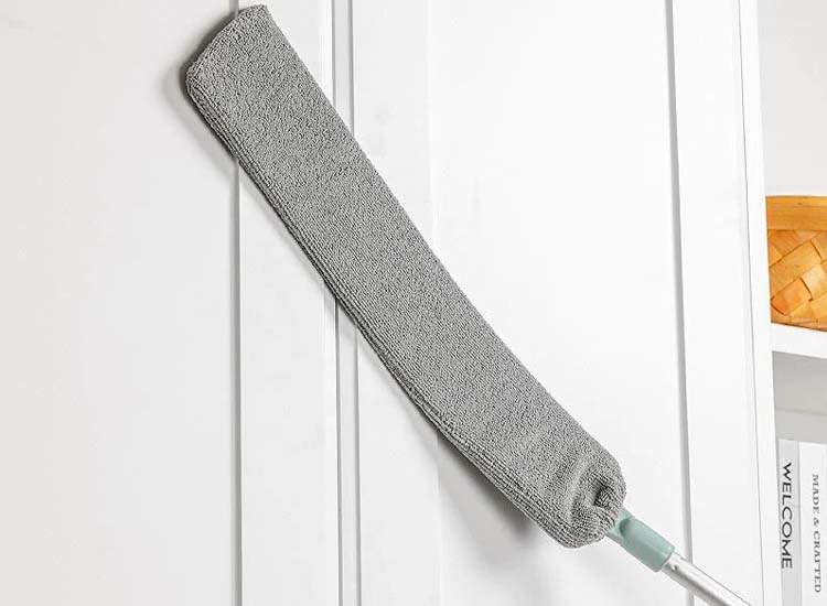 Fedec Flexibele stoffer op stang - plumeau - 100 cm