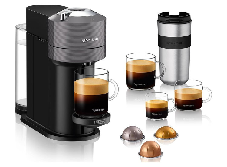 Afbeelding van Nespresso De'Longhi Vertuo Next 120 koffiecapsulemachine - Zwart