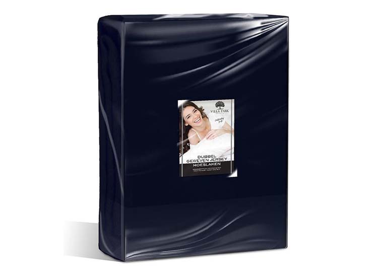 Villa Park Topper Hoeslaken - Navy - 190x200 cm - Jersey Stretch