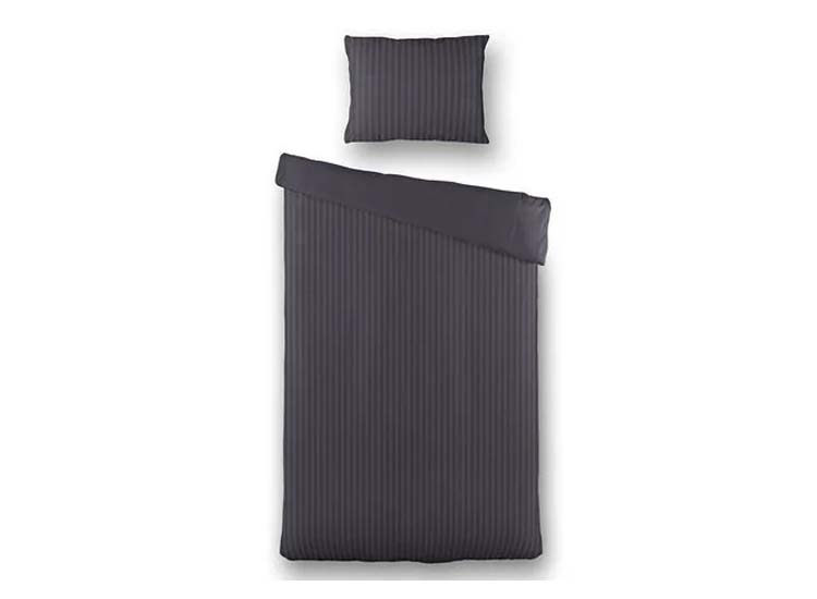 Hotel Home Collection Dekbedovertrek Manchester Antraciet 240x200-220 cm