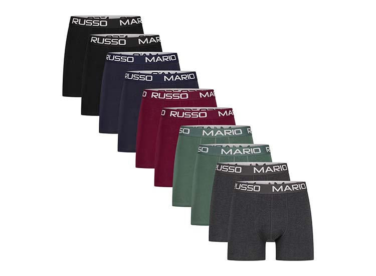 Afbeelding van 10-pack Mario Russo boxershorts - herenboxers - all season